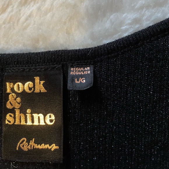 Women’s black ribbed sweater size USL from Reitmans - Picture 2 of 4